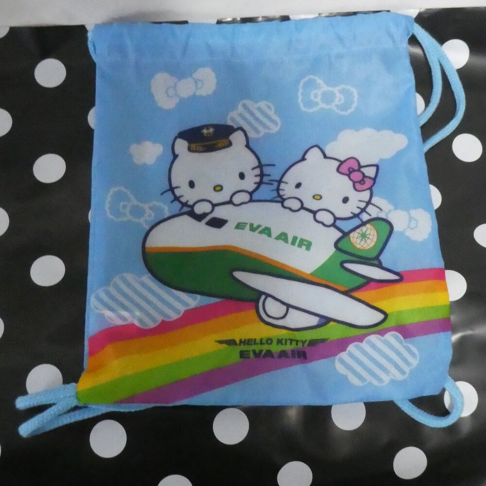 EVA AIR | Hello Kitty Draw String Bag